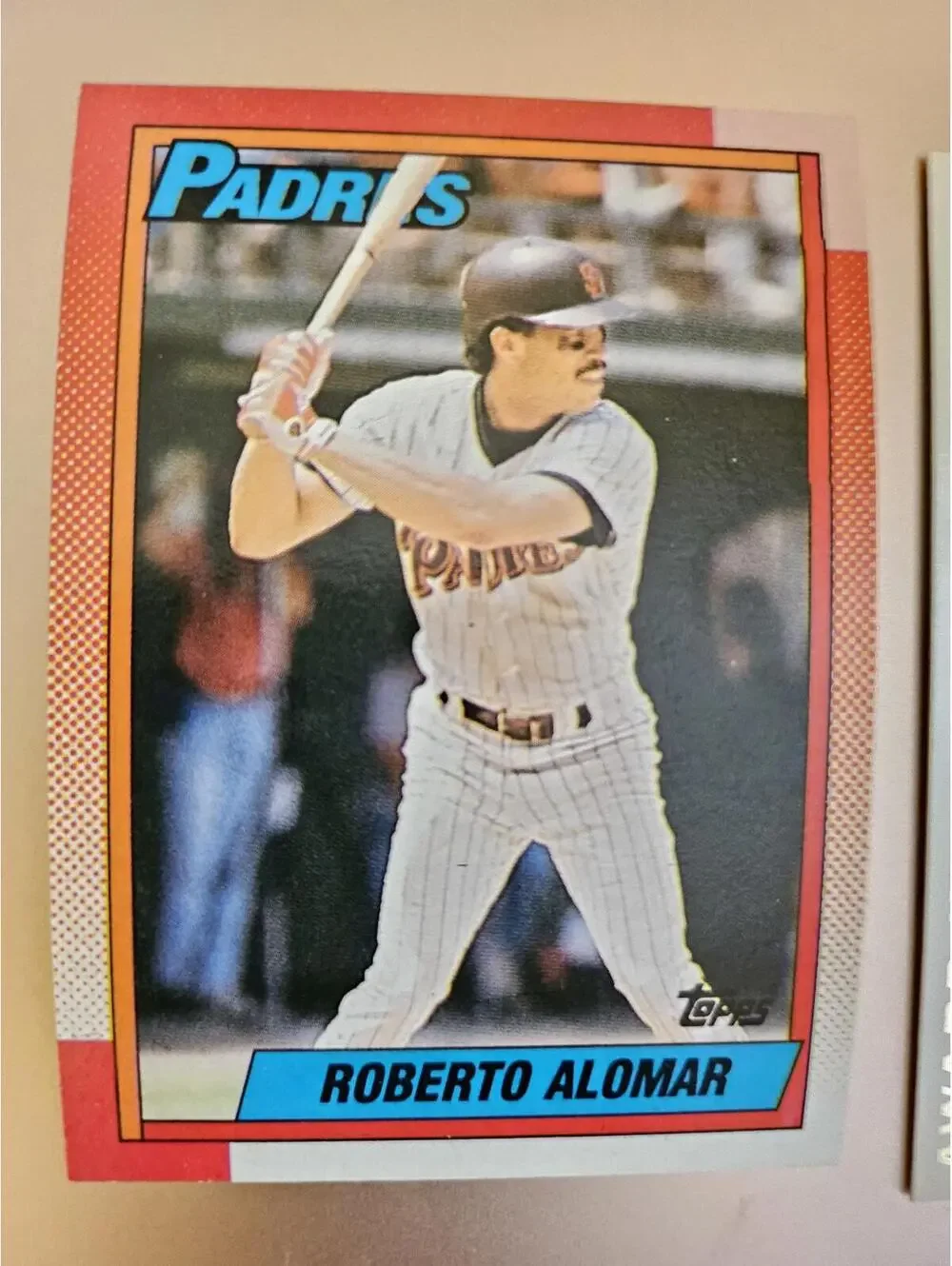 1990 Topps #517 - Roberto Alomar - HOF -  San Diego Padres